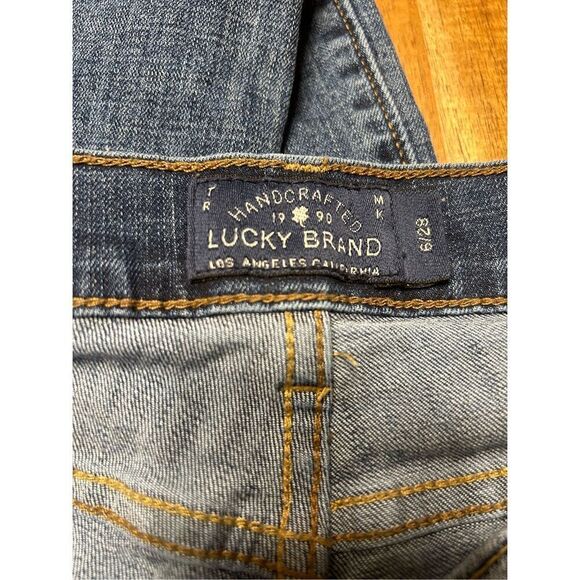 Lucky Brand Women’s Sweet Crop Blue Jeans Size 6/28 Medium Wash Stretch - Picture 4 of 10